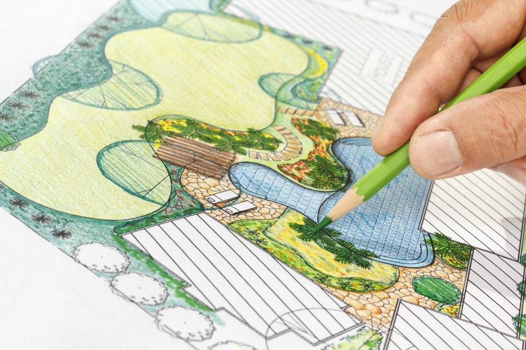 Xeriscape planting design